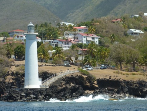 Lighthouse on Southern point of Guadeloupe