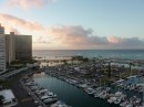 Sunrise on our first morning in Oahu.  