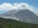 The still active Soufriere Hills Volcano
