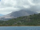 The still active Soufriere Hills Volcano from the south east corner of Montserrat