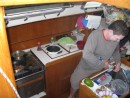 Brian again in the galley