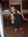 Peter loves this photo of me and the lobster