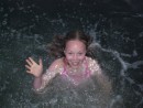 Hannah swimming in either Mill or Jackson Creek