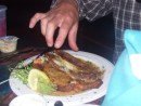 Daddy orders a soft shell crab at the infamous Granary Restaurant in the Sassafras River