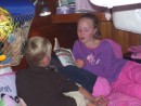 Kids reading, Block Island