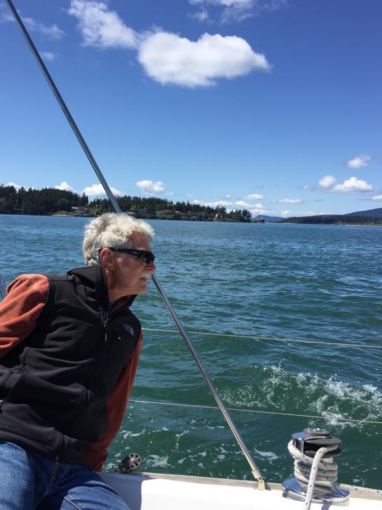 The Skipper: David has been sailing for most of his life.  He loves wooden boats!