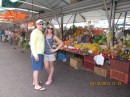 Garrow and Lauren at the "floating market".