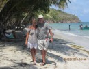 Wim and Mathilde at Manzanillo Bay.