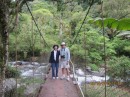 Gail and Tony on a foot bridge in the cloud forest.