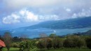 View over the lagoon between Tahiti and Tahiti Iti.