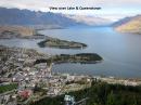 View over Lake Wakatipu & Queenstown