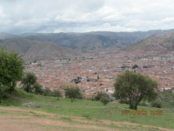 Veiw of Cusco from the top of the Sacsayhuaman site.