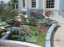 Fish sculptures at Lazy Hill Park.