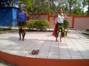 Two young people performing old Caribbean dances.
