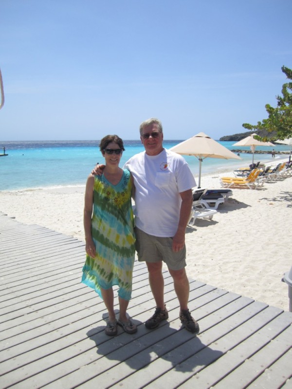 Gail and Tony at Playa Porto Marie.
