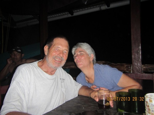 Our friends Russ and Shelly, who sailed from Florida planning to stay a couple weeks in Bocas Del Toro - 4 years ago!  