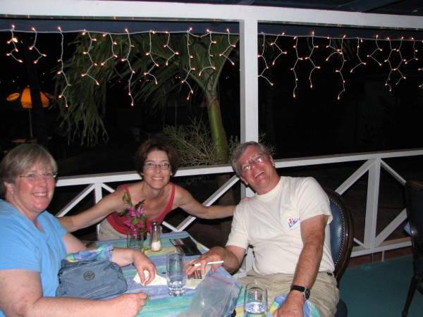 Gail & Tony sailing with sister Daryl in St. Vincent, Aug 2005