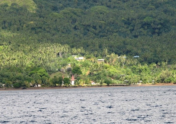 View of Hatiheu from the bay.