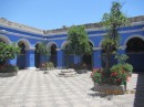 The blue courtyard.