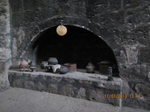Communal cooking area.