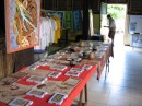 Artisan market with tapas on display.