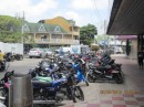 San Andres Town - motorbikes everywhere!