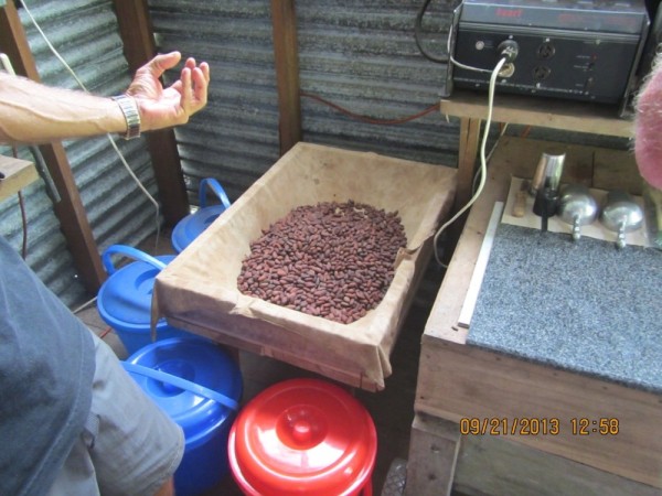 Chocolate processing.