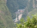 Part of Aguas Calliente seen from above at Machu Picchu.
