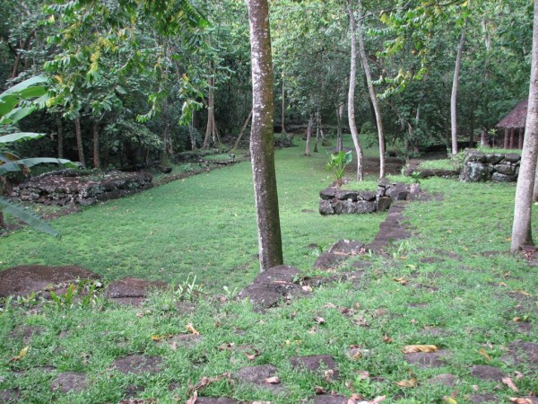 View of the archeological site.