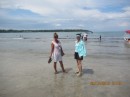 Gail & Liv on the beach