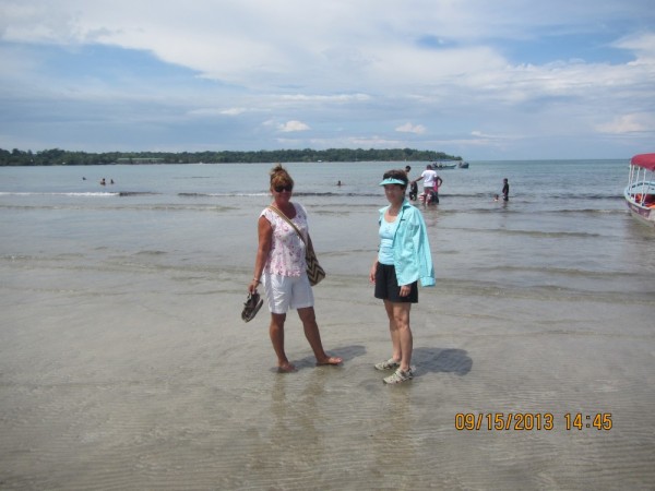 Gail & Liv on the beach