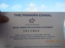 We got our official "Ship Identification Number" for transiting the Canal.
