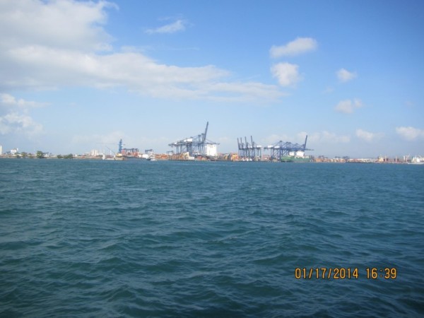 The container port in Colon, Panama.