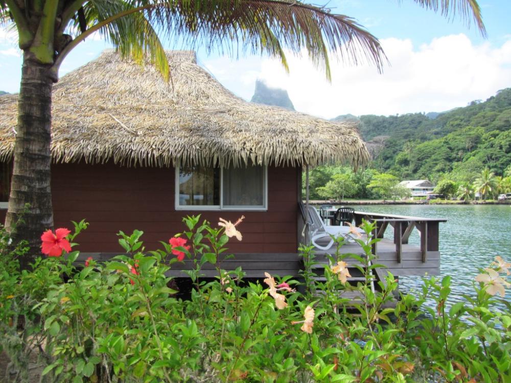 Our "over-the-water" bungalo.