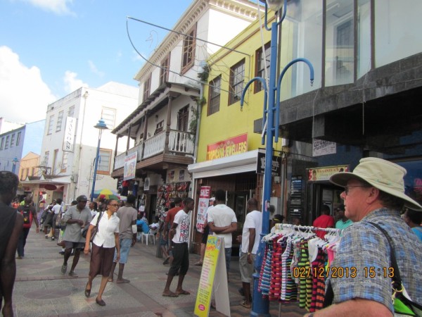 Street market in Bridgetown.