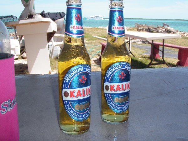 Kalik beer:  Better than Red Stripe but not as good as Pitons