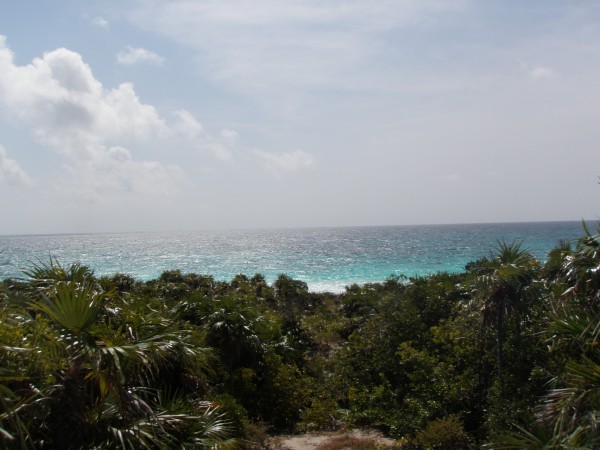 View from top of hill at Highborne Cay