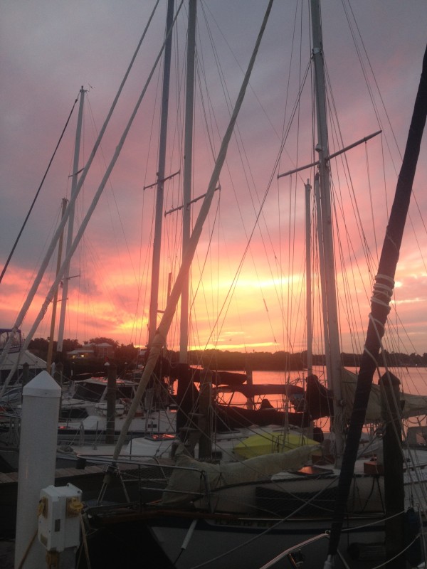 Anclote Harbors Marina sunset