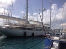 Mega sailboats, Falmouth Harbour, Antigua