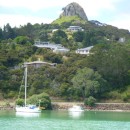 View from anchorage at Whangaroa
