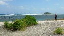 The southern end of Funafuti island