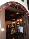The American Legion welcomes us with a brightly lit Christmas tree in the dining room. (Historic St. Augustine FL)