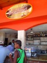 Our next trip to town we made a point to stop at the inviting Pequena Suiza coffee bar. (Boca Chica, Dominican Republic)