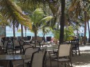 Outdoor seating, Puerco Rosado, Boca Chica, Dominican Republic.