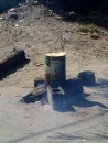 Close-up of improvised stove. (Andres, Dominican Republic.) 