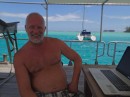 His brother Ron, on the other hand, has been a sea captain for many years. (Ron aboard Van Straelen, Marina ZarPar, Boca Chica, Dominican Republic.)   