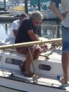 We boaters like to help each other out, and Mike could not ask for better help than Jim. 