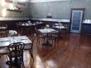 The rear dining room is a mirror image of the front dining room where we eat a delicious steak dinner. (Ice Plant Vintage Bar, St. Augustine FL) 