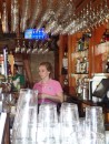 Equally lovely is our bartender, Casey. (O..C. Whites, St. Augustine FL)