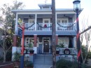 This Charlotte Street bed and breakfast  is already dressed up for the holidays. (Hemingway House Inn Bed & Breakfast, Historic St. Augustine FL)